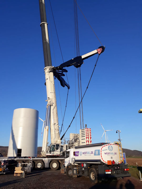 WESTOEL Baustellenservice mit Kran